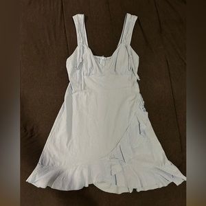 A baby blue mini dress size medium from shein